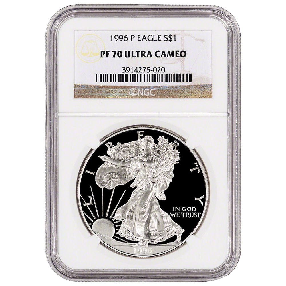 1996\u002DP\u0020NGC\u0020PF\u002D70\u0020Proof\u0020American\u0020Silver\u0020Eagle\u0020Coin