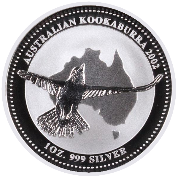 2002\u00201\u0020oz\u0020Australian\u0020Kookaburra\u0020Silver\u0020Coin