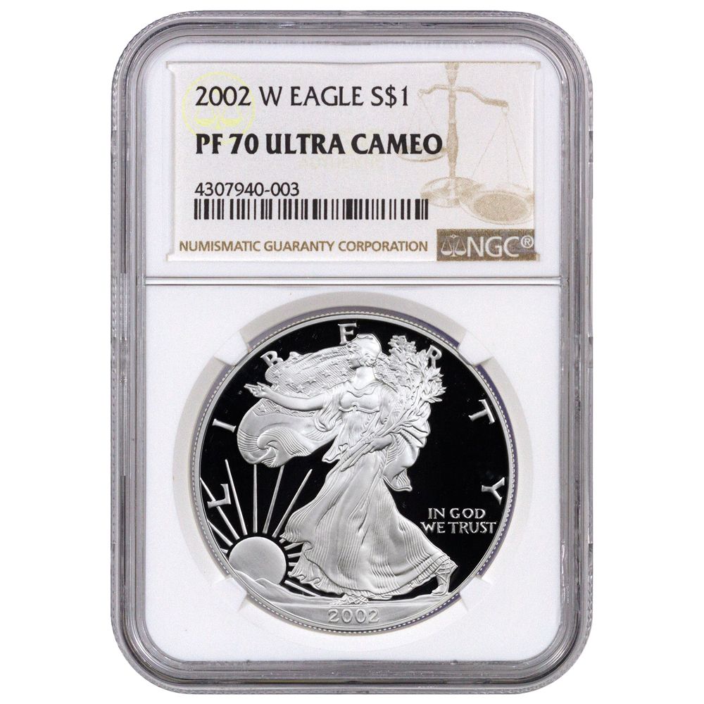 2002\u002DW\u0020NGC\u0020PF\u002D70\u0020Proof\u0020American\u0020Silver\u0020Eagle\u0020Coin