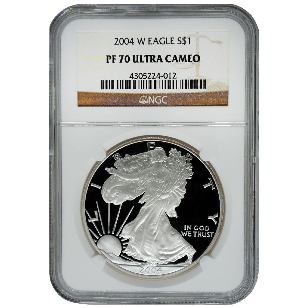 2004\u002DW\u0020NGC\u0020PF\u002D70\u0020Proof\u0020American\u0020Silver\u0020Eagle\u0020Coin