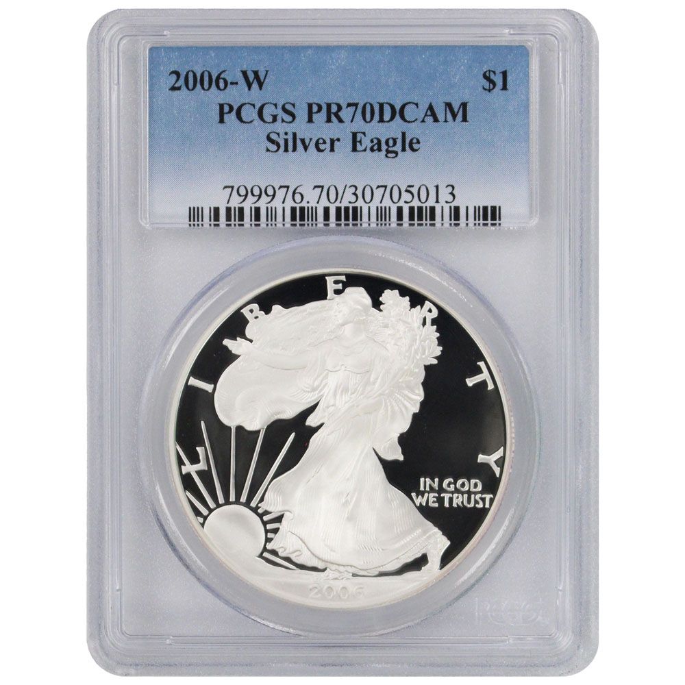 2006\u002DW\u0020PCGS\u0020PR\u002D70\u0020American\u0020Silver\u0020Eagle\u0020Proof\u0020Coin