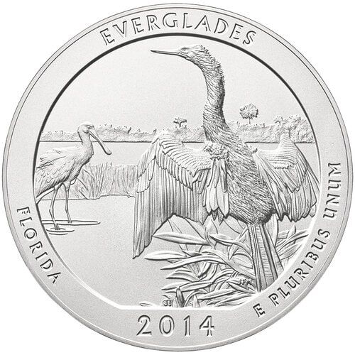 2014\u0020Everglades\u0020Park\u00205\u0020oz\u0020Burnished\u0020Silver\u0020Coin\u0020\u002D\u0020America\u0020The\u0020Beautiful