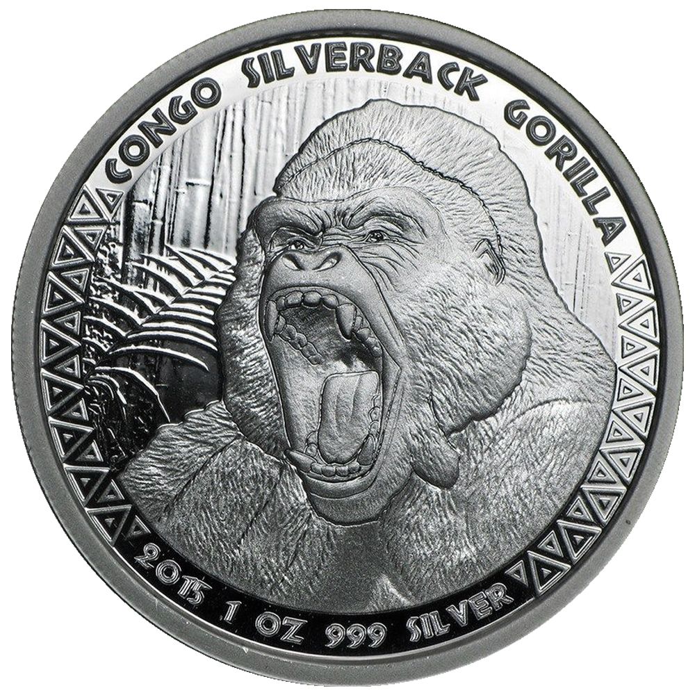 2015\u0020Congo\u0020Silverback\u0020Gorilla\u0020Silver\u0020Coin\u00201\u0020oz