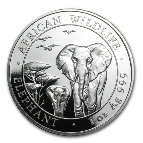 2015\u00201\u0020oz\u0020Somalian\u0020Elephant\u0020Silver\u0020Coin