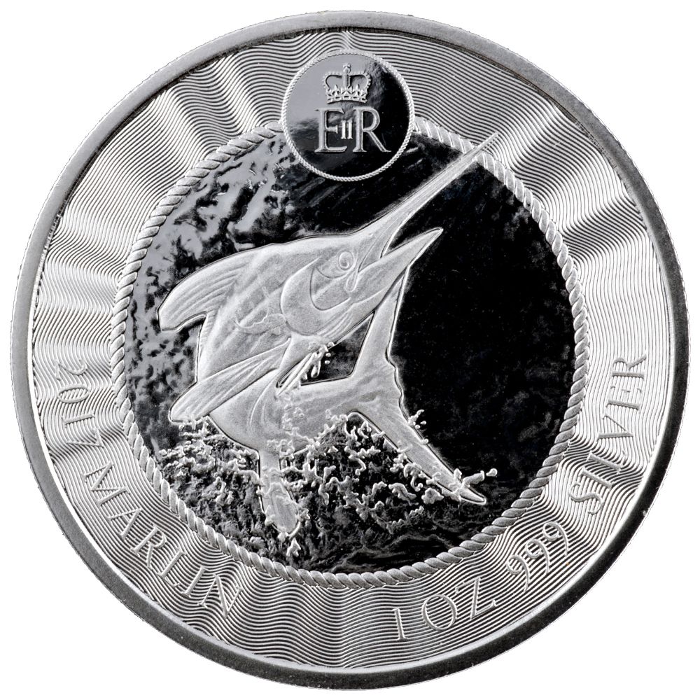 2017\u0020Cayman\u0020Islands\u0020Marlin\u0020Silver\u0020Coin\u00201\u0020oz
