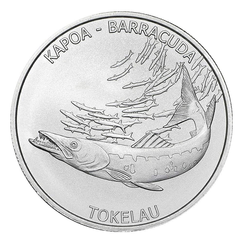 2017\u0020Tokelau\u00201\u0020oz\u0020Hakula\u0020Barracuda\u0020Silver\u0020Coin