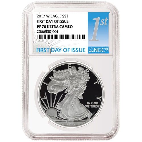 2017\u002DW\u0020Silver\u0020Eagle\u0020Proof\u0020\u002D\u0020PF\u002D70\u0020NGC\u0020First\u0020Day\u0020Of\u0020Issue