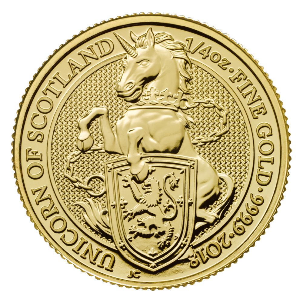 2018\u00201\u002F4\u0020oz\u0020Gold\u0020Queen\u0027s\u0020Beasts\u0020Unicorn\u0020of\u0020Scotland