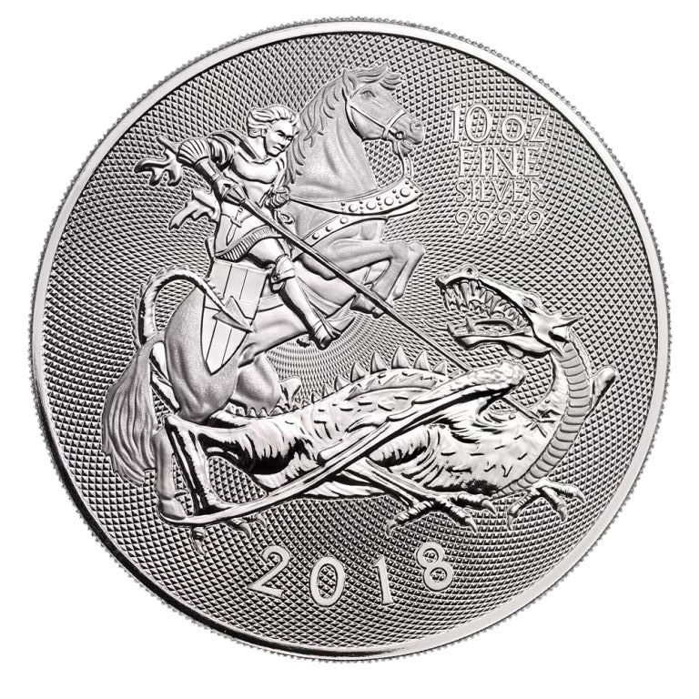 2018\u002010\u0020oz\u0020Great\u0020Britain\u0020Valiant\u0020Silver\u0020Coin