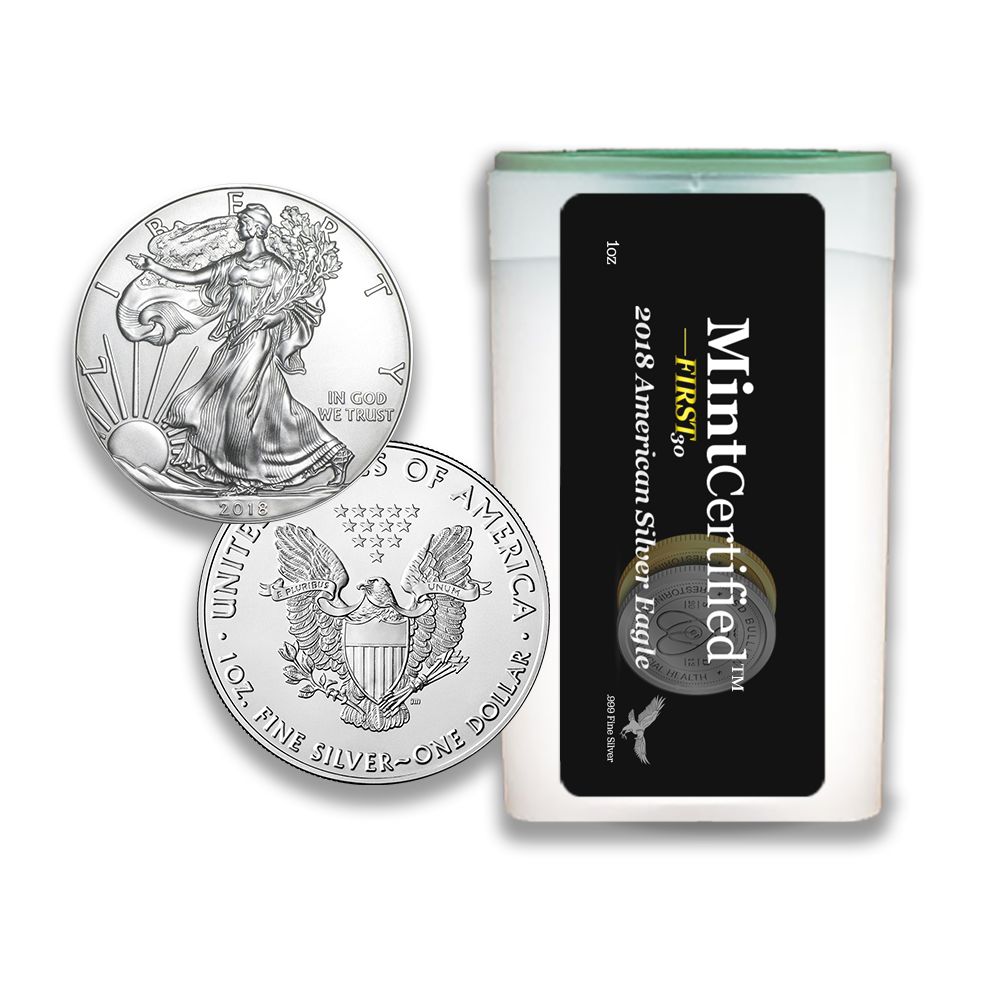 2018\u0020American\u0020Silver\u0020Eagle\u0020Roll\u0020\u002D\u0020MintCertified\u2122\u0020FIRST30