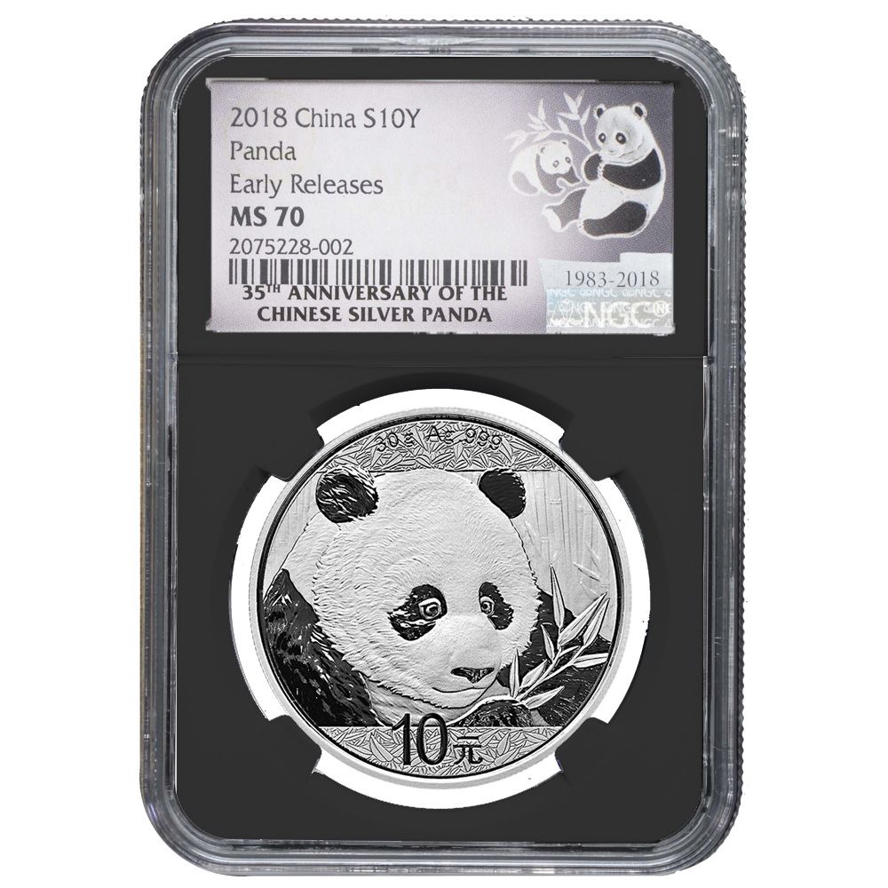 2018\u002030\u0020Gram\u0020Chinese\u0020Silver\u0020Panda\u0020NGC\u0020MS\u002D70\u0020Early\u0020Releases\u0020Black\u0020Core