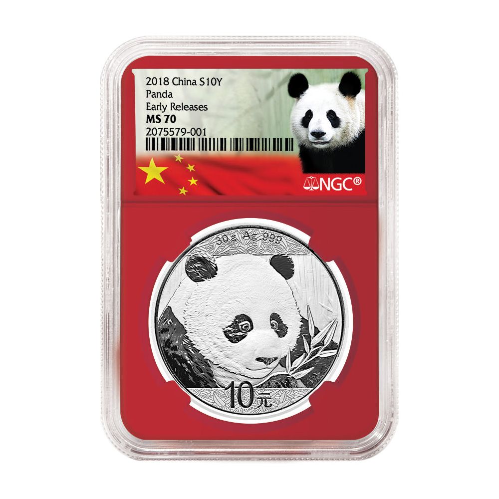 2018\u002030\u0020Gram\u0020Chinese\u0020Silver\u0020Panda\u0020NGC\u0020MS\u002D70\u0020Early\u0020Releases\u0020Red\u0020Core