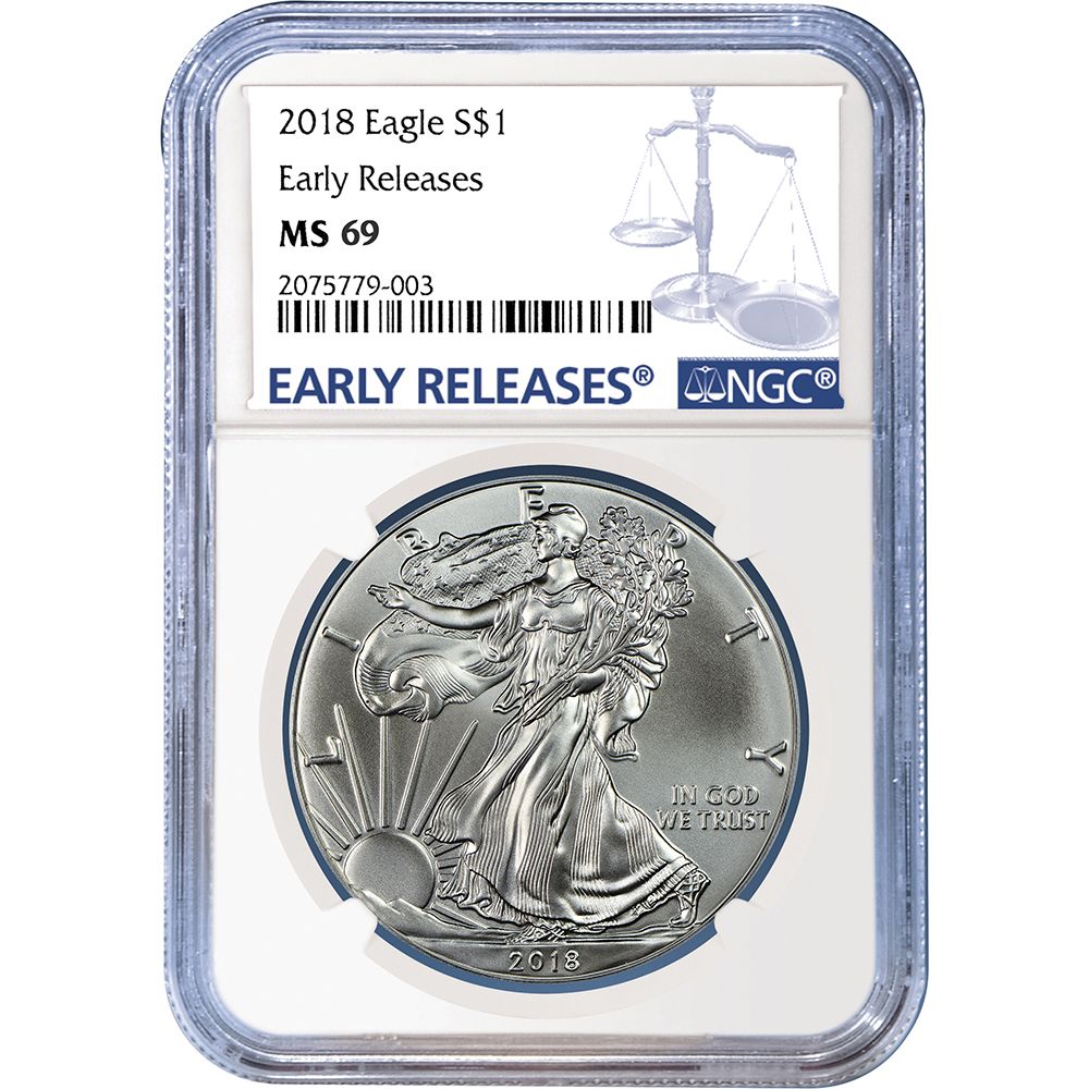 2018\u0020NGC\u0020MS\u002D69\u0020Early\u0020Releases\u0020American\u0020Silver\u0020Eagle\u0020Coin