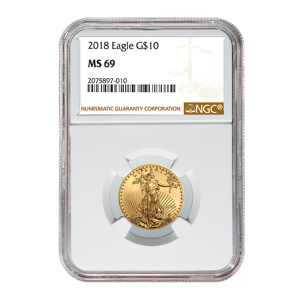 2018\u00201\u002F4\u0020oz\u0020NGC\u0020MS\u002D69\u0020Gold\u0020American\u0020Eagle