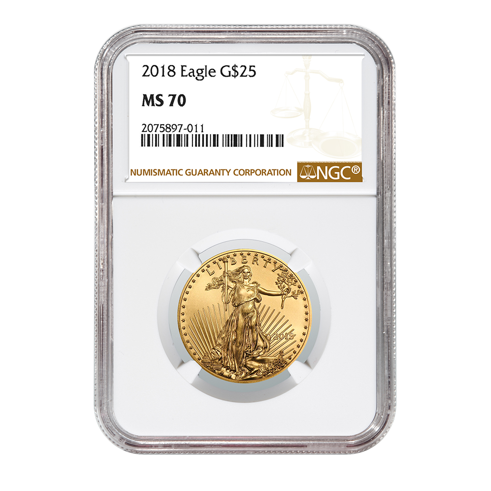 2018\u00201\u002F2\u0020oz\u0020NGC\u0020MS\u002D70\u0020Gold\u0020American\u0020Eagle