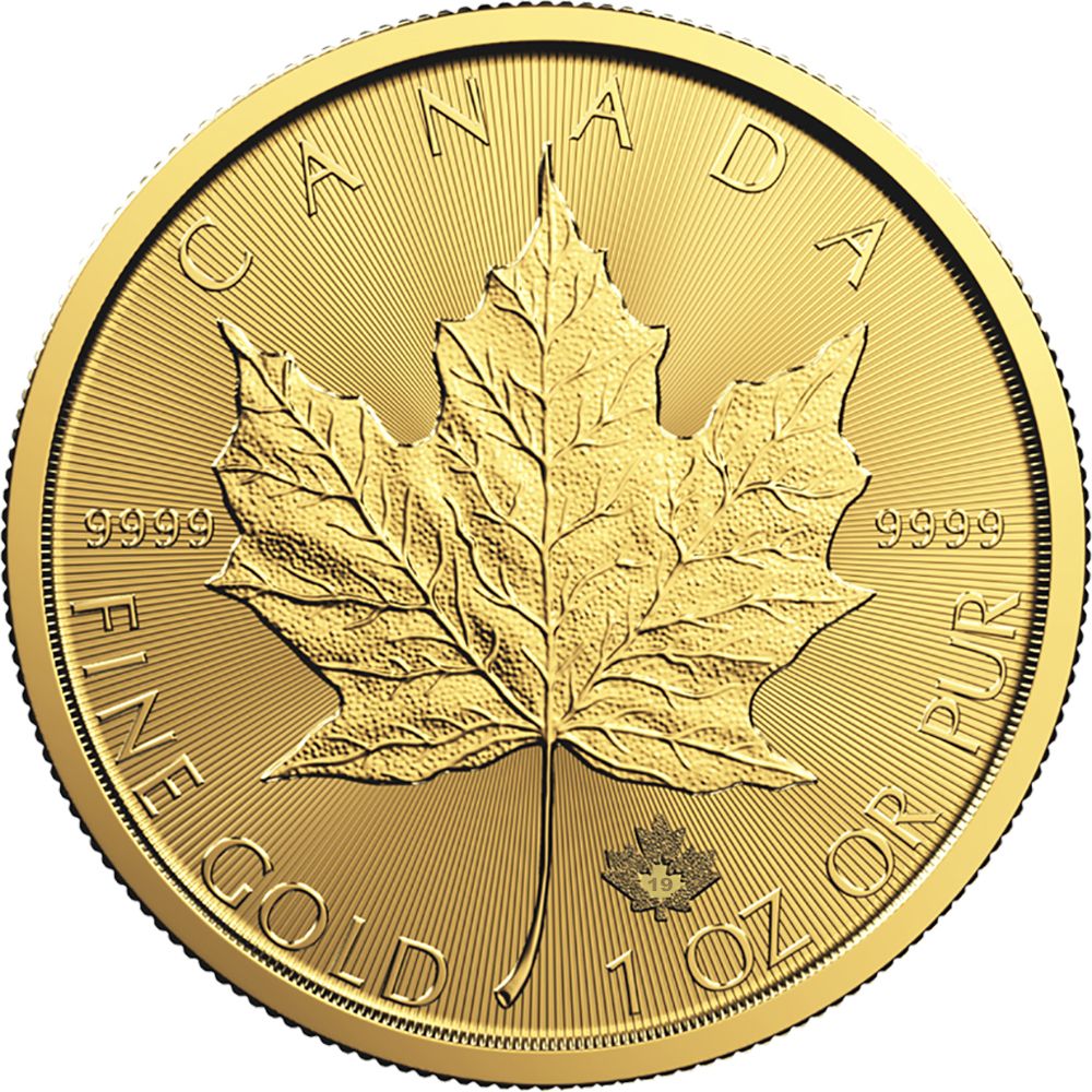 2019\u00201\u0020oz\u0020Canadian\u0020Gold\u0020Maple\u0020Leaf\u0020Coin\u0020BU