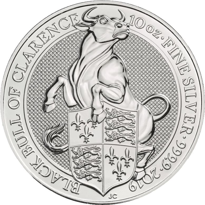 2019\u002010\u0020oz\u0020Queen\u0027s\u0020Beasts\u0020Black\u0020Bull\u0020of\u0020Clarence\u0020Silver\u0020Coin