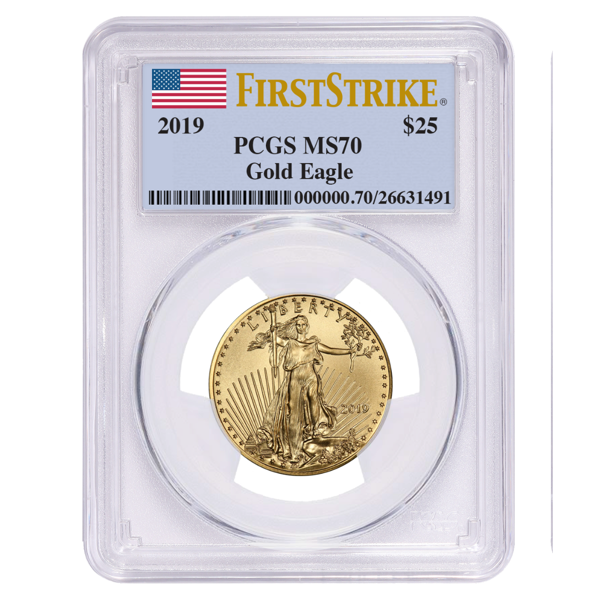 2019\u00201\u002F2\u0020oz\u0020PCGS\u0020MS\u002D70\u0020First\u0020Strike\u0020Gold\u0020American\u0020Eagle