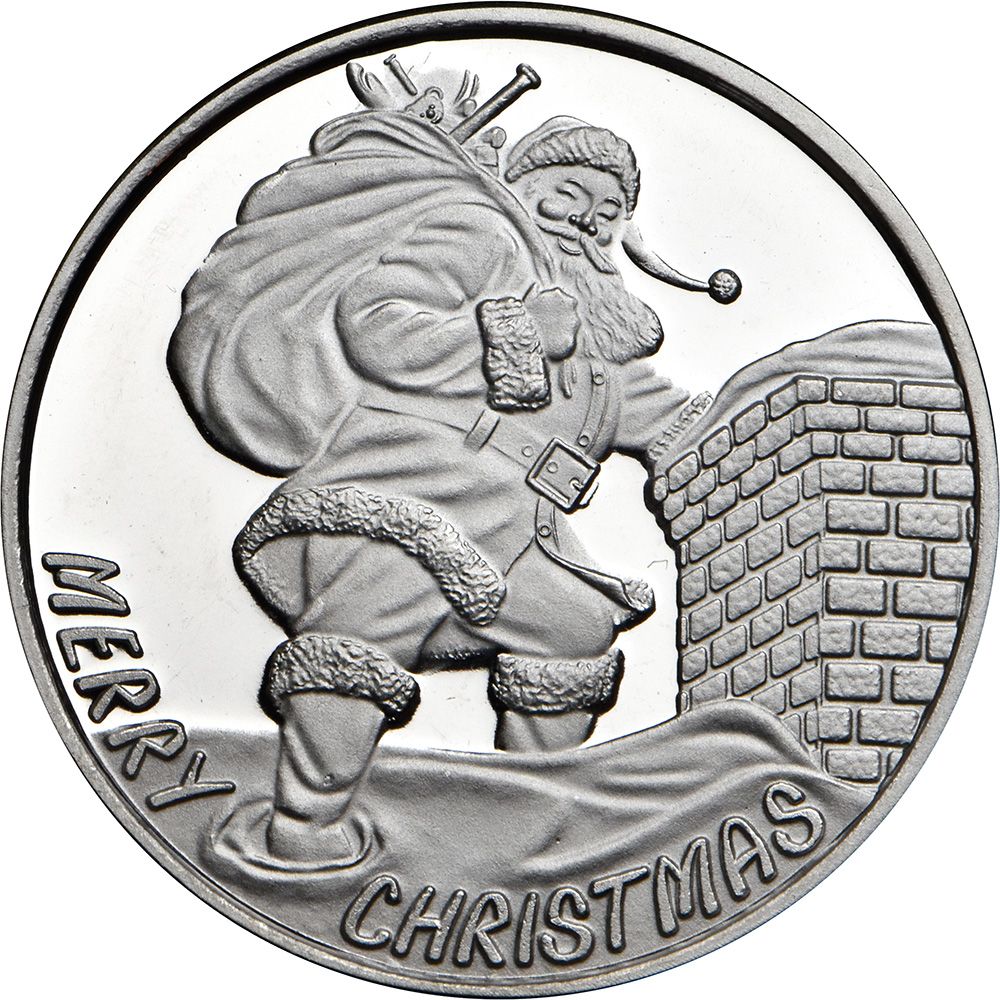 1\u0020oz\u0020Santa\u0020Claus\u0020Chimney\u0020Silver\u0020Round