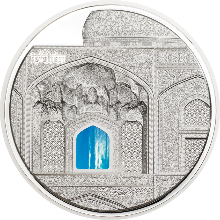 2020\u00203\u0020oz\u0020Tiffany\u0020Art\u0020Isfahan\u0020Proof\u0020Silver\u0020Coin