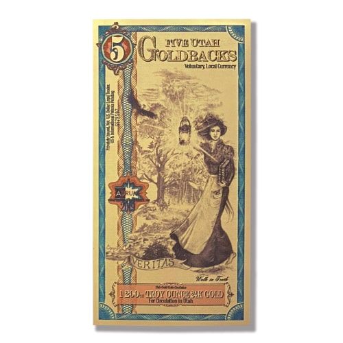 Gold\u0020Aurum\u0020Utah\u00205\u0020Goldback\u0020Note\u0020\u002824K\u0029