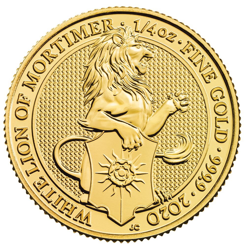 2020\u00201\u002F4\u0020oz\u0020Queen\u0027s\u0020Beasts\u0020White\u0020Lion\u0020of\u0020Mortimer\u0020Gold\u0020Coin