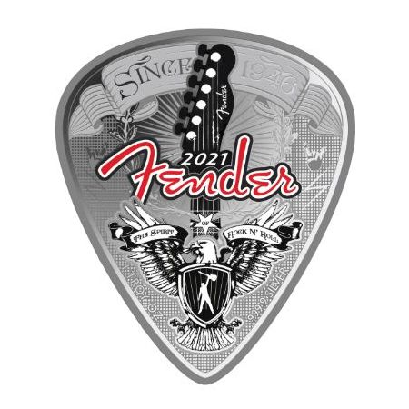 2021\u00201\u0020oz\u0020Silver\u0020Fender\u0020Guitar\u0020Pick\u0020