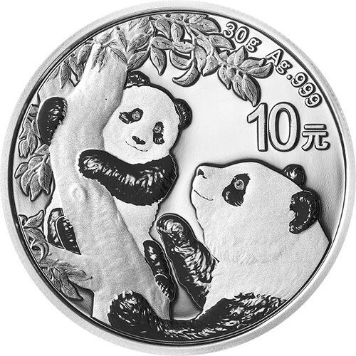 2021\u002030\u0020Gram\u0020Chinese\u0020Silver\u0020Panda\u0020Coin\u0020BU
