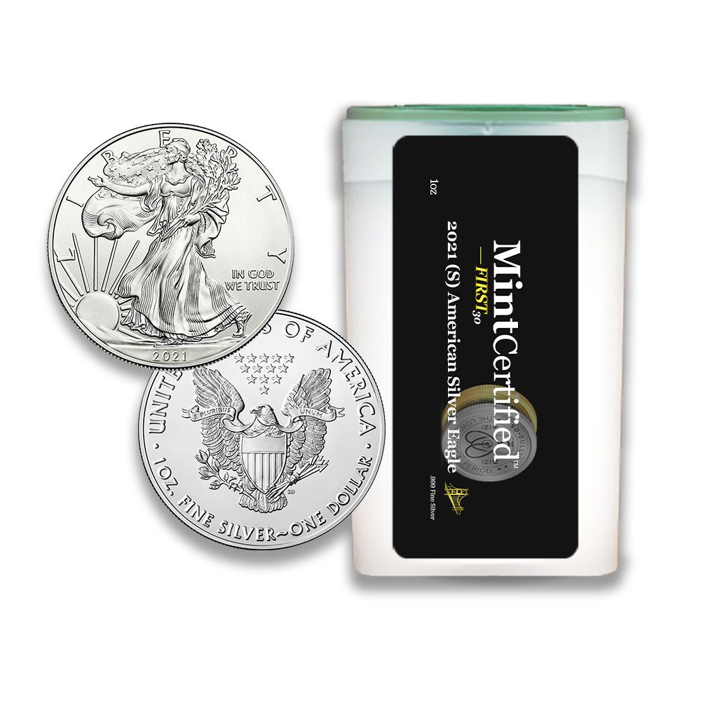 2021\u0020\u0028S\u0029\u0020American\u0020Silver\u0020Eagle\u0020Roll\u0020\u002D\u0020MintCertified\u2122\u0020FIRST30\u0020Bridge\u0020Label