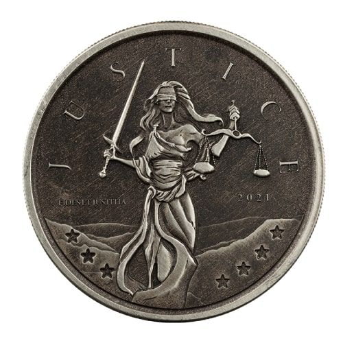 2021\u00201\u0020oz\u0020Lady\u0020Justice\u0020Antique\u0020Silver\u0020Coin\u0020