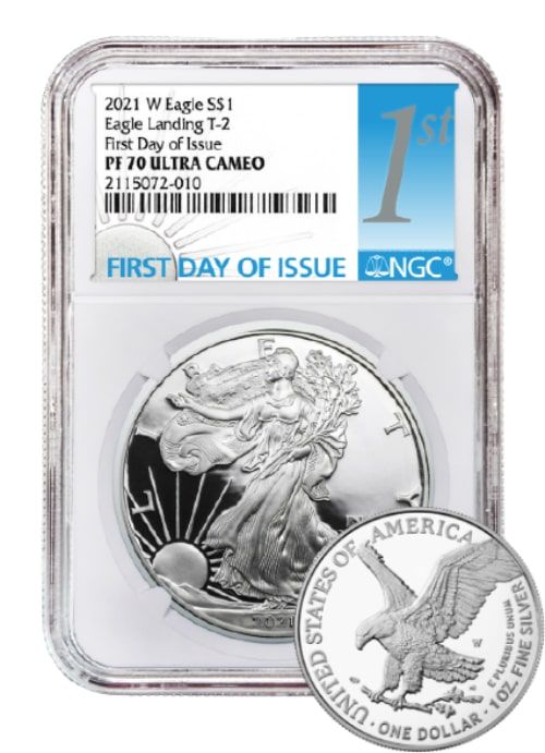 2021\u0020NGC\u0020PR\u002D70\u0020First\u0020Day\u0020Of\u0020Issue\u0020Type\u00202\u0020American\u0020Silver\u0020Eagle\u0020Proof