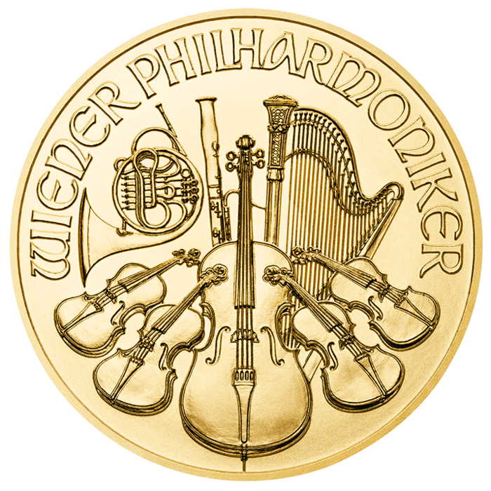 2022\u00201\u002F2\u0020oz\u0020Austrian\u0020Gold\u0020Philharmonic\u0020Coin\u0020BU