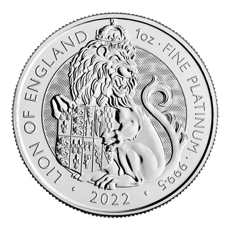 2022\u00201\u0020oz\u0020Tudor\u0020Beasts\u0020Lion\u0020of\u0020England\u0020Platinum\u0020Coin