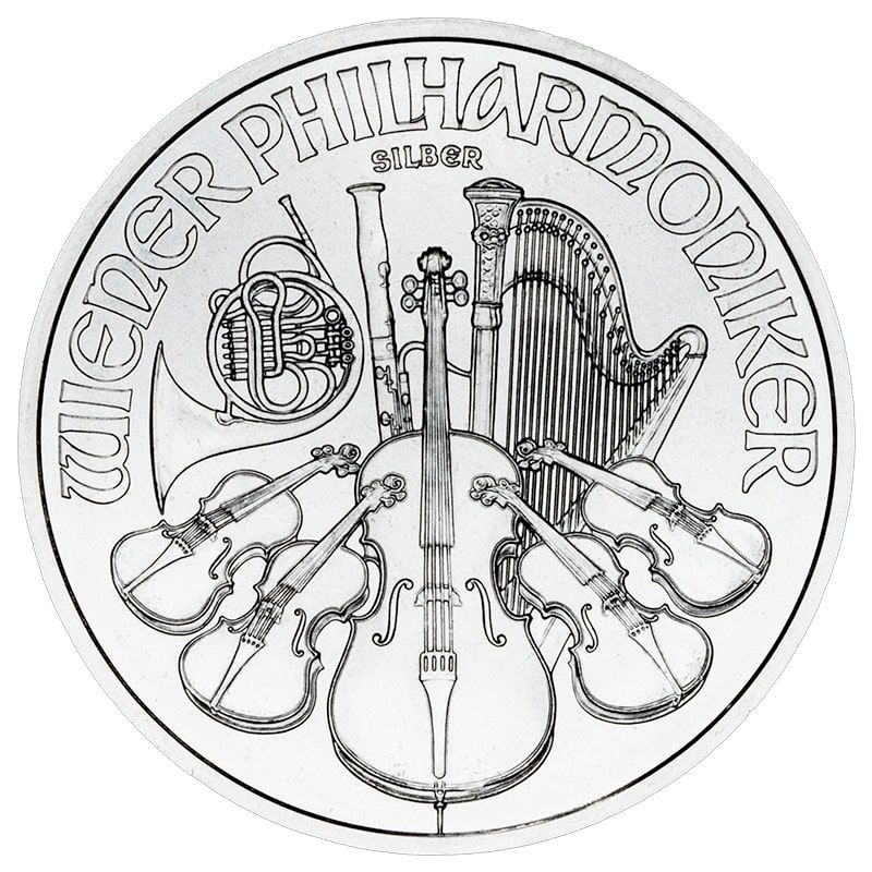 2022\u00201\u0020oz\u0020Austrian\u0020Silver\u0020Philharmonic\u0020Coin\u0020BU
