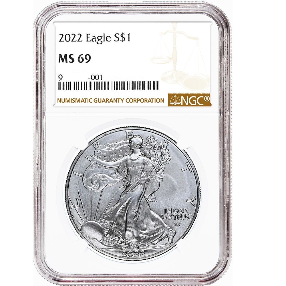 2022\u0020NGC\u0020MS\u002D69\u0020American\u0020Silver\u0020Eagle\u0020Coin