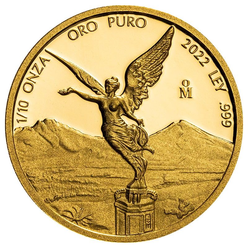 2022\u00201\u002F10\u0020oz\u0020Mexican\u0020Gold\u0020Libertad\u0020Proof\u0020Coin