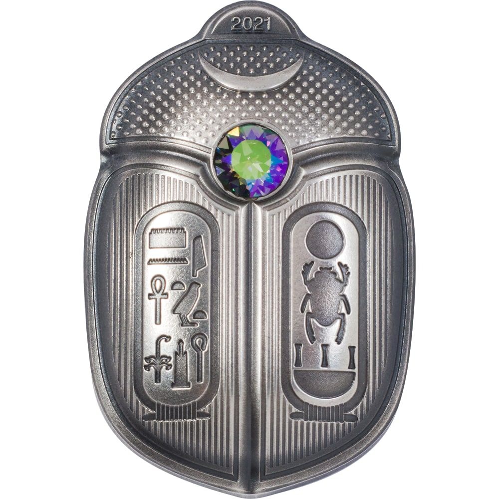 2021\u00201\u0020oz\u0020Scarab\u0020King\u0020Tut\u0020Ultra\u0020High\u0020Relief\u0020Silver\u0020Coin