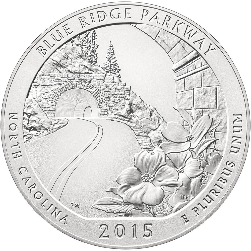 2015\u0020Blue\u0020Ridge\u0020Parkway\u00205\u0020oz\u0020Burnished\u0020Silver\u0020Coin\u0020\u002D\u0020America\u0020The\u0020Beautiful