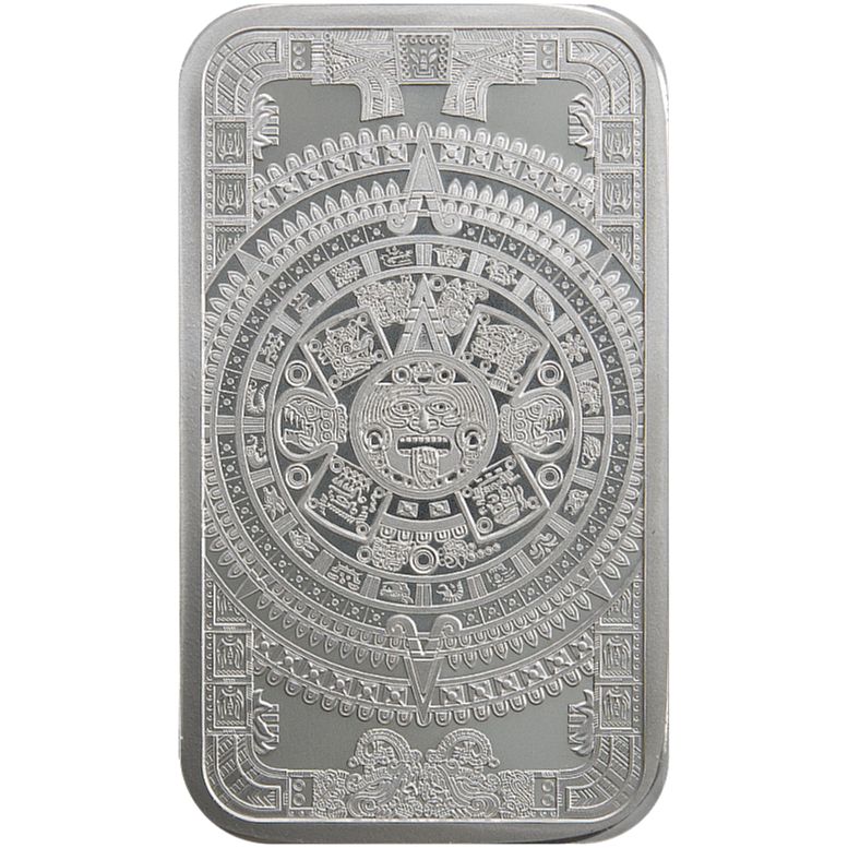 1\u0020oz\u0020Aztec\u0020Calendar\u0020Silver\u0020Bar