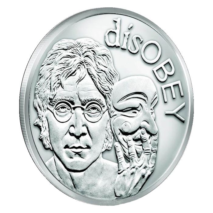 2017\u0020Silver\u0020Shield\u0020John\u0020Lennon\u0020MiniMintage\u00201\u0020oz\u0020Silver\u0020Round\u0020\u002D\u0020disOBEY\u0020Series
