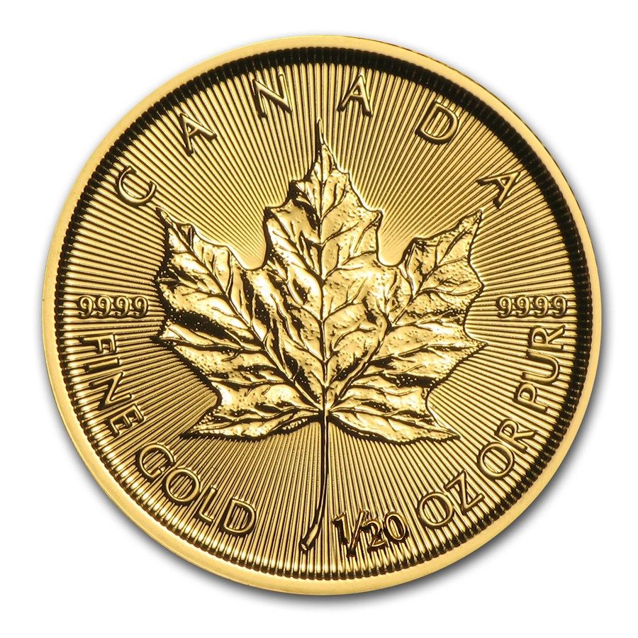 2017\u00201\u002F20th\u0020oz\u0020Canadian\u0020Gold\u0020Maple\u0020Leaf\u0020BU