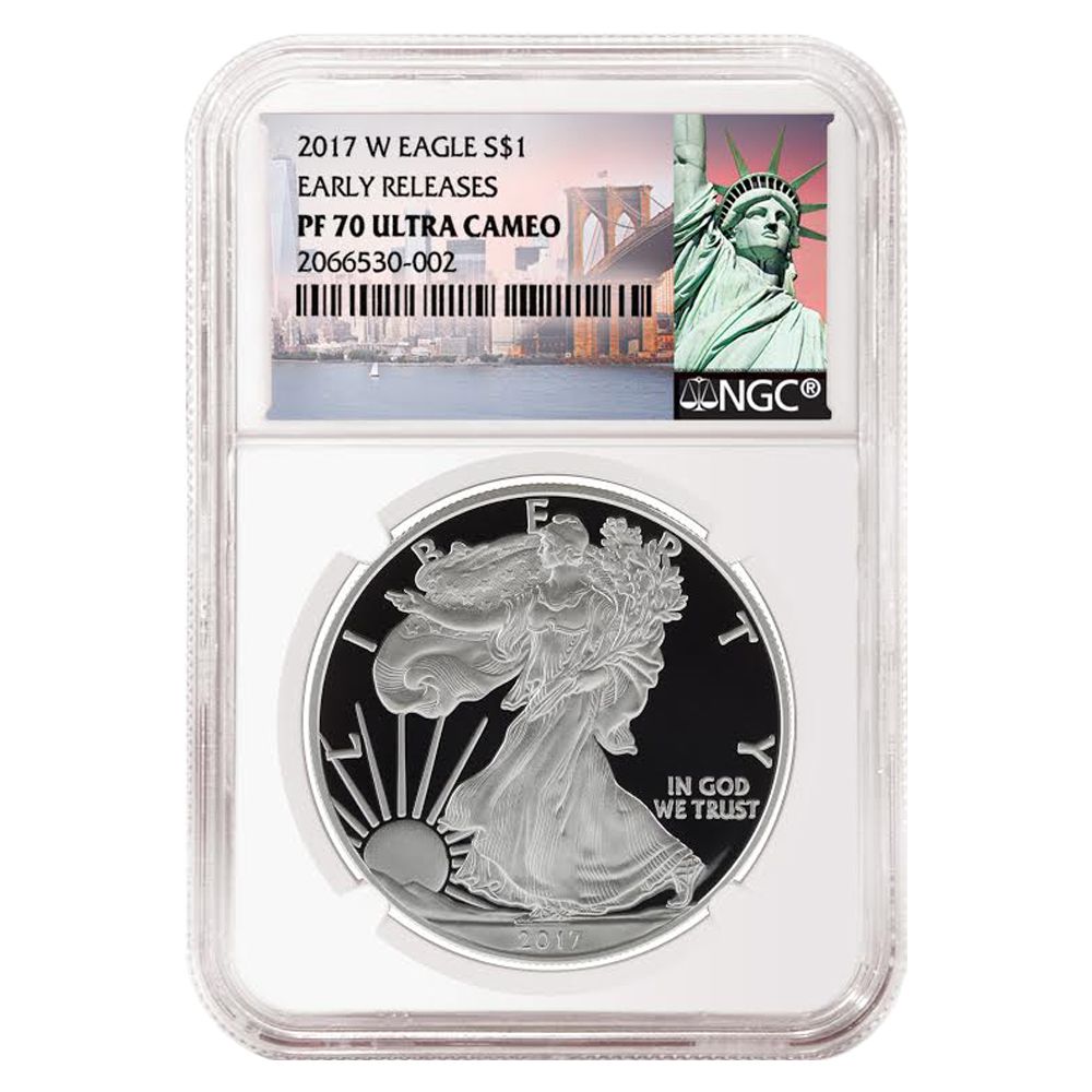 2017\u002DW\u0020Silver\u0020Eagle\u0020Proof\u0020\u002D\u0020PF\u002D70\u0020NGC\u0020Early\u0020Releases\u0020NY\u0020Label