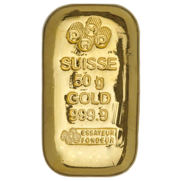 Pamp\u0020Suisse\u002050\u0020gram\u0020Gold\u0020Cast\u0020Bar