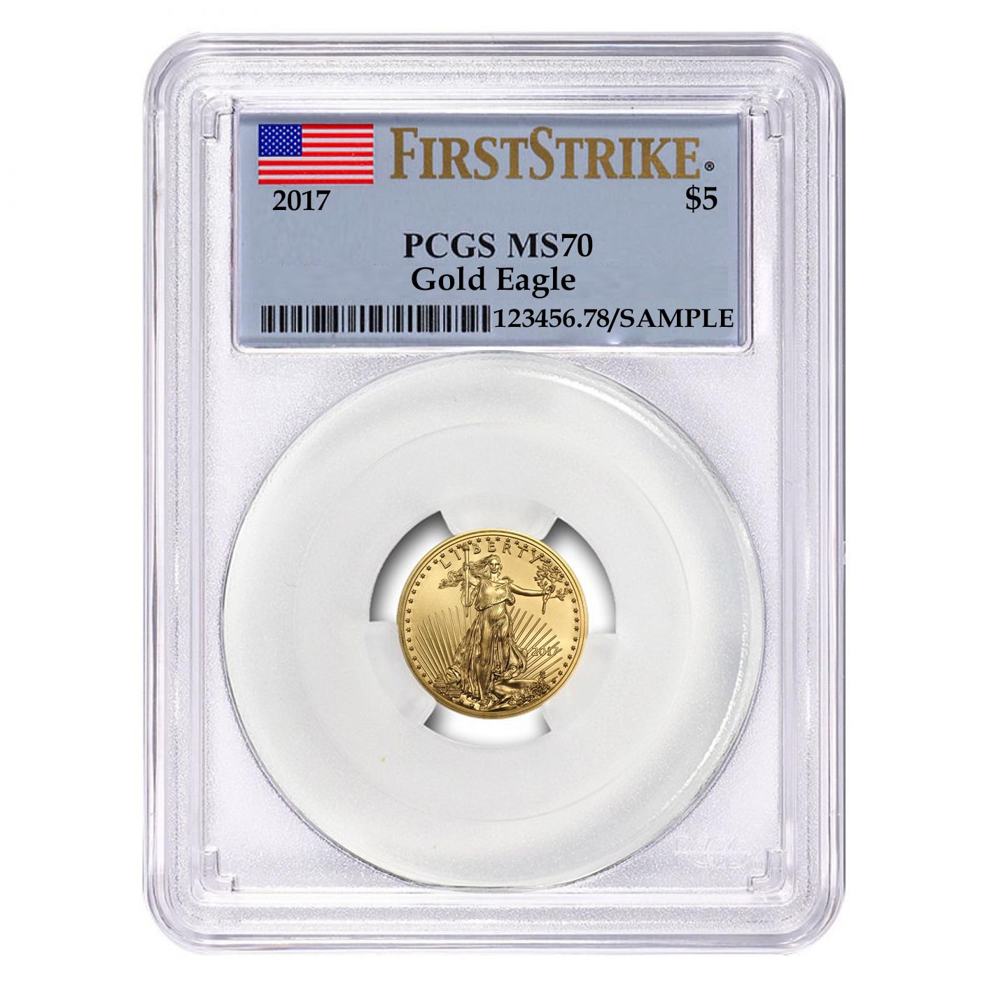 2017\u00201\u002F10\u0020oz\u0020PCGS\u0020MS\u002D70\u0020First\u0020Strike\u0020Gold\u0020American\u0020Eagle