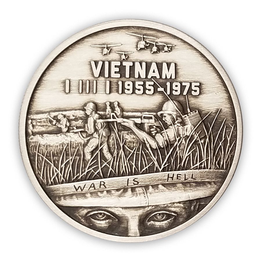 Heroes\u0020SDWC\u0020War\u0020is\u0020Hell\u00201\u0020oz\u0020Antiqued\u0020Silver\u0020Proof\u0020\u002D\u0020Numbered\u0020Rim\u0020\u002D\u0020Mintage\u0020of\u0020500