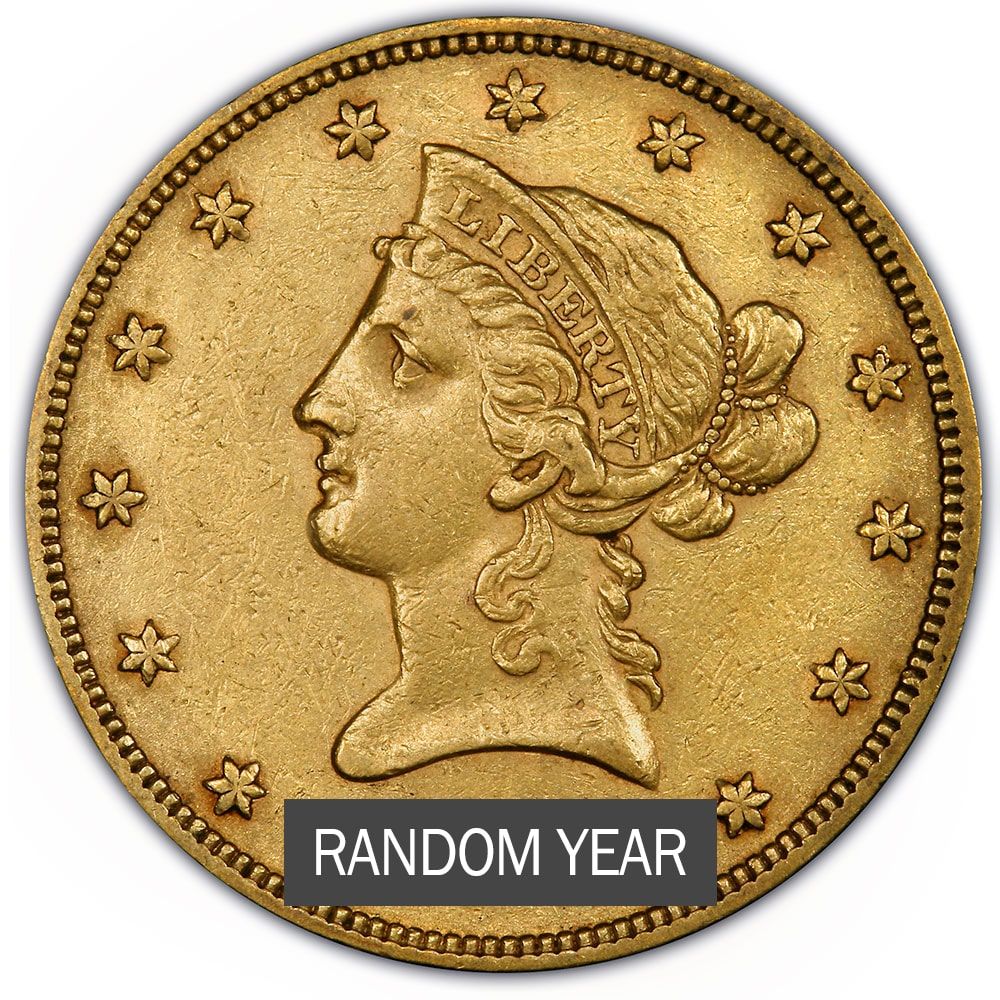 \u002410\u0020Liberty\u0020Eagle\u0020Gold\u0020Coin\u0020XF\u0020\u002D\u0020Random\u0020Year