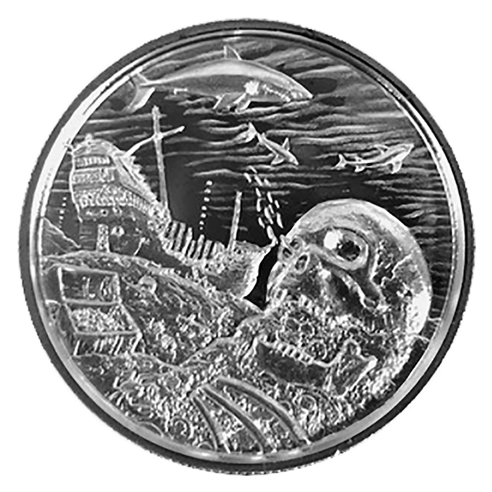 Davy\u0020Jones\u0027\u0020Locker\u0020Privateer\u0020Ultra\u0020High\u0020Relief\u0020Silver\u0020Round\u00202\u0020oz
