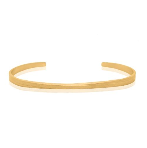 Gold\u0020Dual\u0020Finish\u0020Crossover\u0020Bangle\u0020\u002D\u0020SD24K
