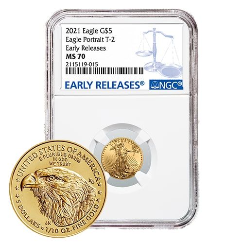 2021\u00201\u002F10\u0020oz\u0020NGC\u0020MS\u002D70\u0020ER\u0020Type\u00202\u0020American\u0020Gold\u0020Eagle\u0020Coin