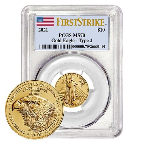 2021\u00201\u002F4\u0020oz\u0020PCGS\u0020MS\u002D70\u0020First\u0020Strike\u0020Type\u00202\u0020American\u0020Gold\u0020Eagle\u0020Coin